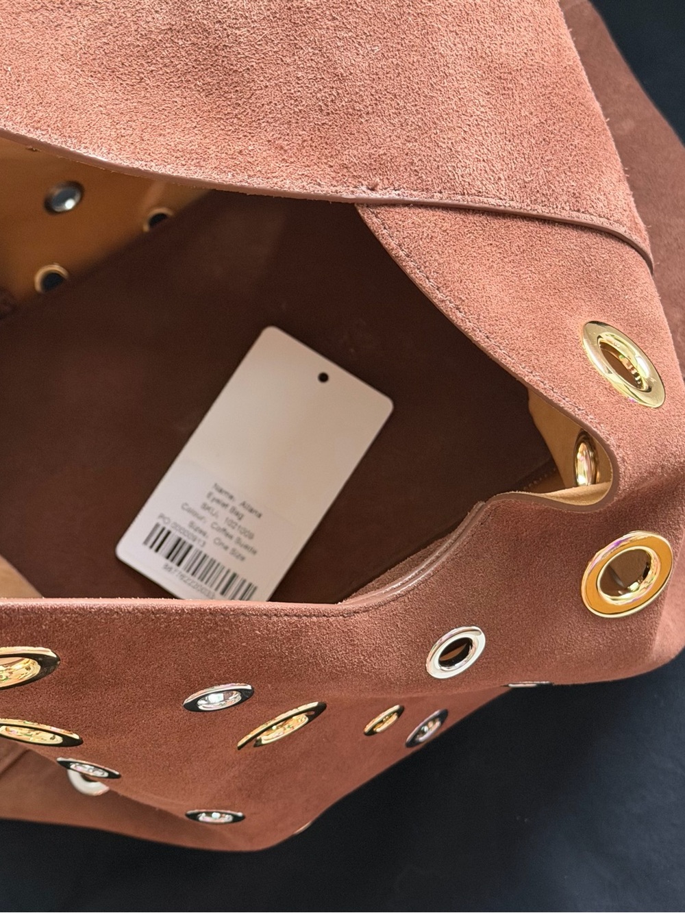 Saint + Sofia Brown Suede Allana Eyelet Bag with dust bag (wore just once) - Picture 6 of 8